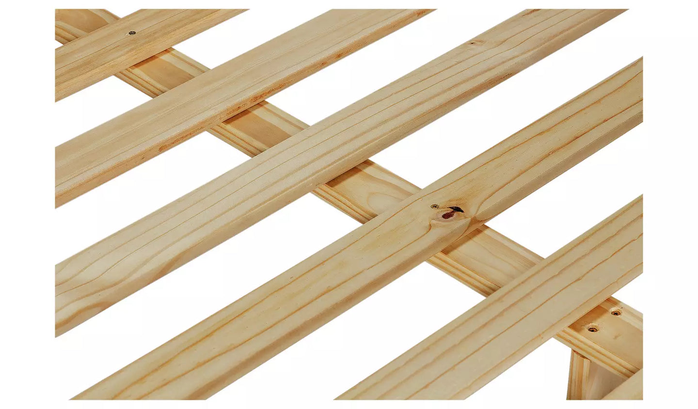 Assembled Chile Kingsize Wooden Bed Frame - Dark Stain